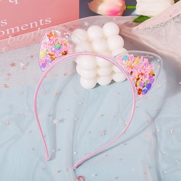 4- PCS CAT EARS HEADBANDS MULTICOLORS - Picture 2 of 6